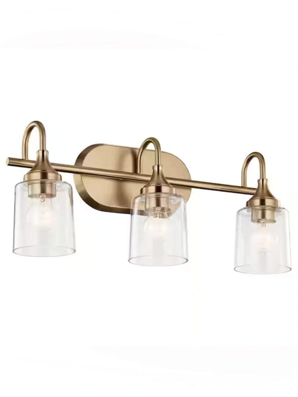 Kichler Erta Champagne Bronze Bathroom Vanity Light - Picture 4 of 8